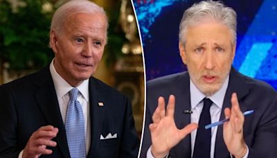 Jon Stewart says Biden is ‘so f—ing old’ he ‘just shouldn’t be president’