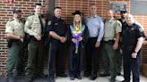 Fallen Iowa officer's daughter shares sweet moment at high school graduation