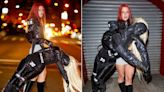 Julia Fox carried a 6-foot-tall human-shaped body bag around New York Fashion Week, taking her edgy style to new heights