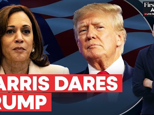 "Say It To My Face," Kamala Harris Dares Trump As She Leads in Swing States |