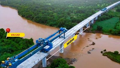 Mumbai-Ahmedabad Bullet Train: 3rd River Bridge Between Vapi And Bilimora Stations Ready; 9th in Gujarat - News18