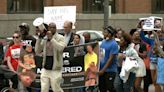 Rallying against police brutality in Michigan
