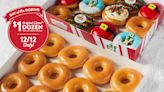 Get A Dozen Original Glazed Doughnuts For $1 On Krispy Kreme’s “Day of the Dozens”