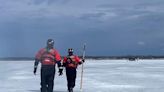 Six ice fishermen rescued from ice floe in bay of Green Bay off Door County