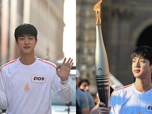 BTS' Jin creates history by carrying the Olympic torch in Paris for 2024 games; Watch video