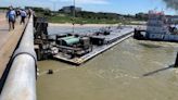 See photos, videos of barge that struck Pelican Island bridge, causing Texas oil spill