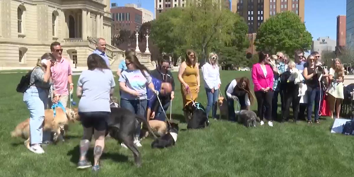 New lottery game unveiled at the Michigan State Capitol, named ‘Lucky Dogs’