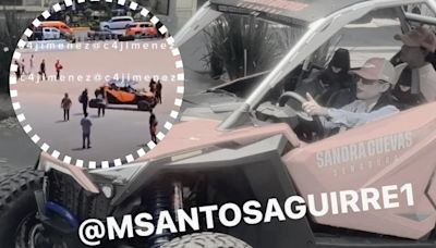 Critican a Sandra Cuevas por usar explanada de la Cuauhtémoc como pista de carreras a bordo de su lujoso RZR