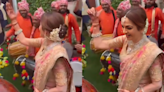 Anant Ambani-Radhika Merchant Wedding: Nita Ambani Dances To Dhol Beats On Le Jaayenge As Baarat Leaves Antilia (VIDEO)
