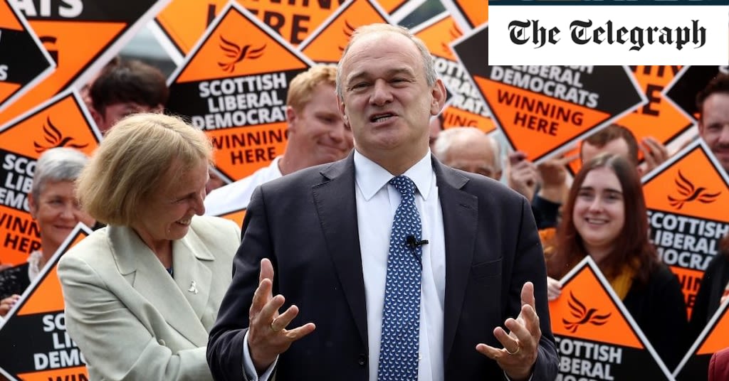 Sir Ed Davey: Lib Dems can relegate SNP and be third-biggest party in Commons
