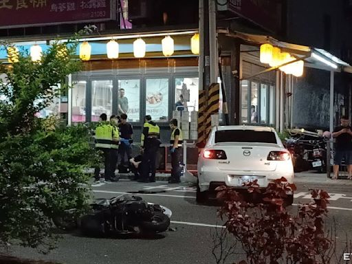 快訊／淡水重大車禍！汽車失控撞3機車 1人失去呼吸心跳