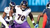 D.J. Fluker works out for the Eagles