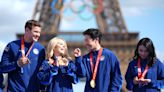 US Olympic figure skating team finally gets its golden moment in shadow of Eiffel Tower