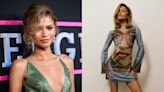 Zendaya Sparkles in Custom Crystallized ‘Challengers’ Movie Poster Dress