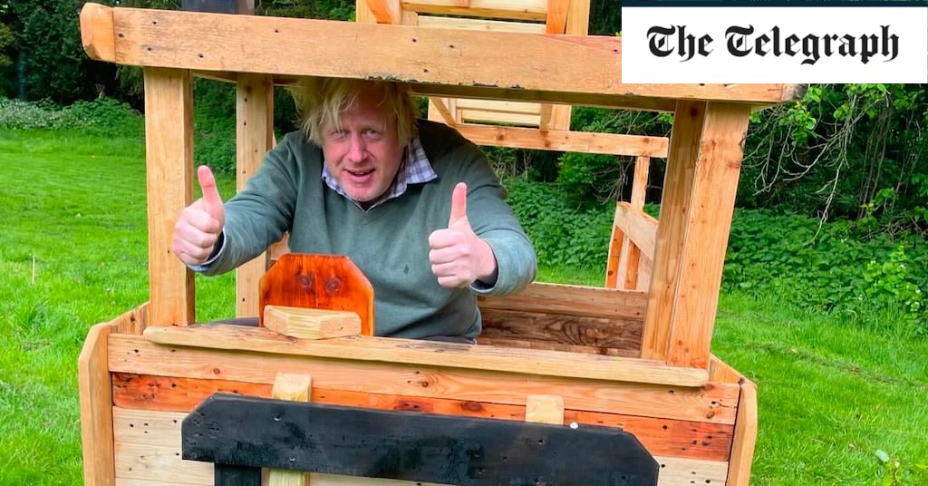 Boris Johnson has wooden fire engine built for son Wilfred’s fourth birthday