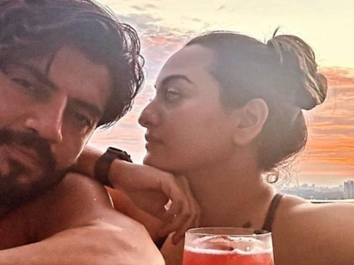 Sonakshi Sinha shares romantic poolside pictures with Zaheer Iqbal from their honeymoon