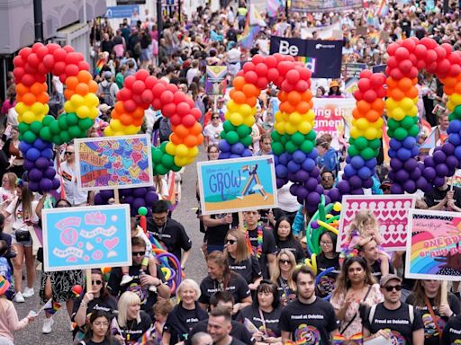 Thousands cheer on city's Pride parade