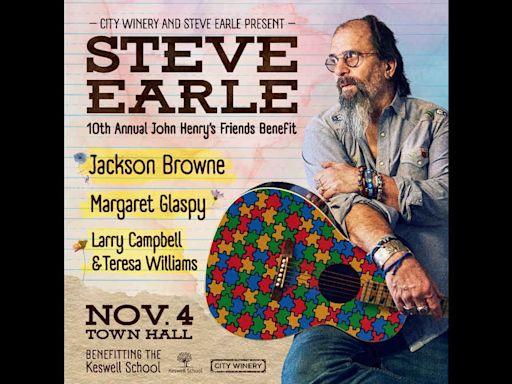 Steve Earle Announces 10th Annual John Henry's Friends Benefit Concert