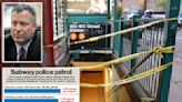 NYC subway violence surge comes after police patrols plummeted to levels not seen since de Blasio administration