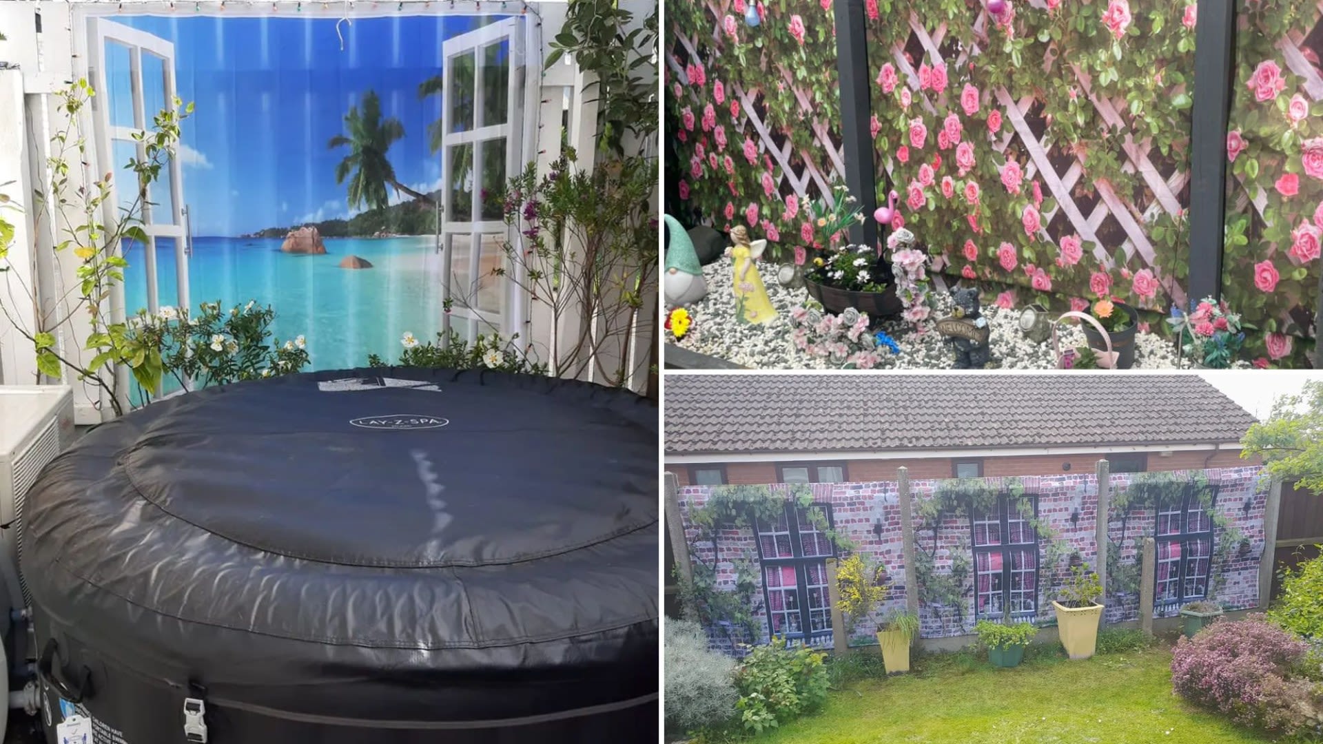 Garden lovers hit back at claim shower curtain fence trend is ‘tacky’