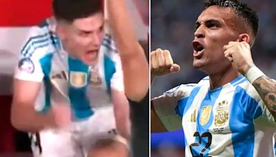 La reacción de Julián Álvarez en el gol de Lautaro Martínez que se hizo viral y la respuesta de Scaloni sobre su convivencia en la Selección