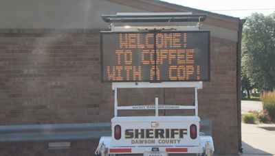 Lexington residents mingle with law enforcement at Dawson County’s first ‘Coffee With a Cop’ event