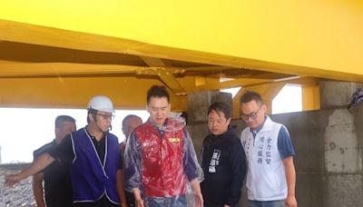 颱風凱米來襲 竹北市設置抽水機防堤防附近淹水