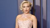 Florence Pugh Looks Like a Real-Life Princess in a Glittery Pale Pink Gown