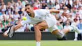 Novak Djokovic grinds out a victory over wild card Jacob Fearnley at Wimbledon