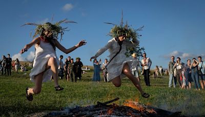 Ukrainians celebrate midsummer with pagan-inspired festival despite wartime restrictions