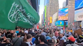 WATCH: Hamas Flag Waved In New York's Times Square By Protestors After Haniyeh's Death