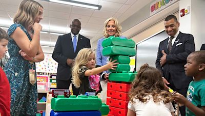 First lady Jill Biden, Defense Secretary Lloyd Austin make stop at Alabama's Maxwell Air Force Base