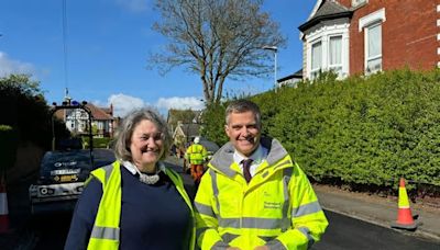 Secretary of State for Transport Mark Harper makes trip to Hartlepool after town secures funding to improve roads and fix potholes