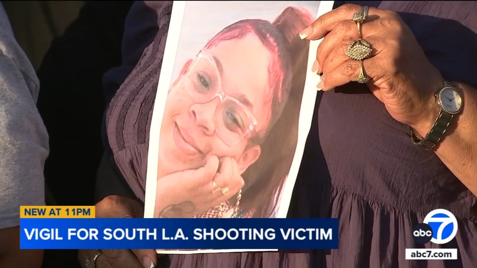 Vigil honors woman, 22, fatally shot in car in South LA as family demands justice