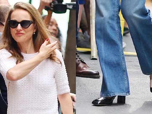 Natalie Portman Gave Her Patent Leather Pumps a Shiny Twist Ahead of ‘The View’ Appearance