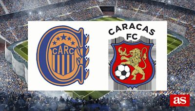 Rosario Central 4-1 Caracas Fútbol Club: resultado, resumen y goles