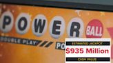 Powerball jackpot increases to $935 million after no one wins the top prize