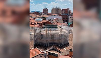 Se hunde la cúpula de la iglesia renacentista de la Vera Cruz en Valladolid