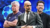 The 9 managers with the most Champions League games of all time have been ranked