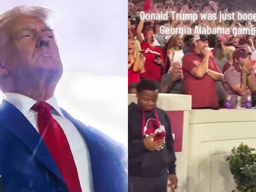 ...Happened After Surprising Footage Surfaced On Social Media Showing Fans Booing Donald Trump At Alabama-Georgia Game