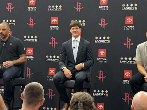 Interviews: Rockets introduce Reed Sheppard with Rafael Stone, Ime Udoka