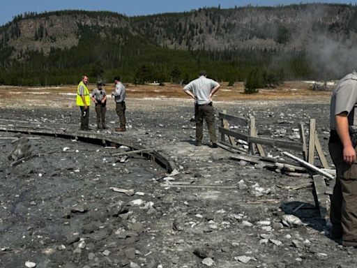 Yellowstone blast sends visitors fleeing for cover