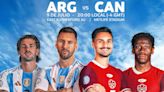 Argentina vs. Canadá definen el primer finalista de Copa: así lo puede ver en Colombia