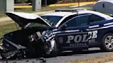 Cruiser crash: Fairfax Co. police officer investigating stolen vehicle has own cruiser stolen - WTOP News