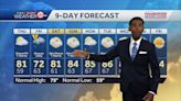 Storm chances return to the forecast on Thursday
