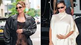 Hailey Bieber Rocks 4 Risk-Taking Pregnancy Looks — Including a Sheer Lace Bodysuit — in One Weekend