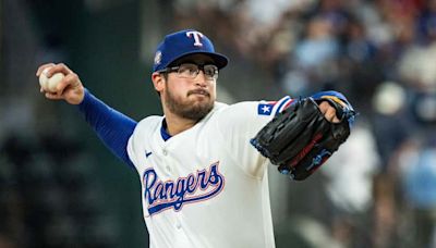 Texas Rangers’ Dane Dunning pitches after battling sinus infection