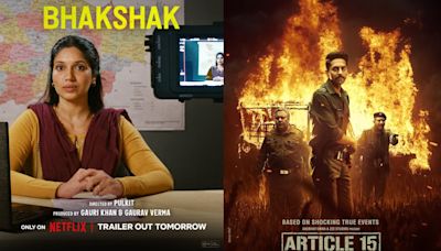 From Bhumi Pednekar & Netflix's 'Bhakshak' to Ayushmann Khurrana's 'Article 15, must-watch films that address social issues