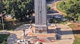 NC State bell tower cleaned after vandalized in protest graffiti