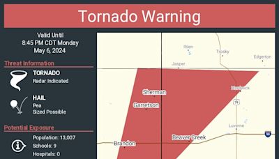 Tornado warnings near Sioux Falls area have expired
